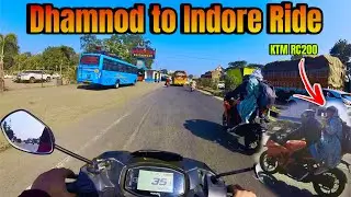 Girl Reaction on My Moto Vlogging Setup / Dhamnod to Indore Ride 🛣️ #motovlog 