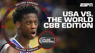 Could a World All‑Star Team Beat Team USA in College Hoops? 🤔 | Countdown to GameDay
