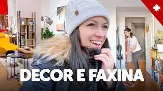 FAXINA e DECOR do apê em MONTREAL 🇨🇦 Compras IKEA, Winners, STRUCTUBE + montando móveis e cozinhando