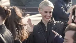 Alexa Chung, Sarah Paulson and Elizabeth Reaser at the Louis Vuitton Fashion show