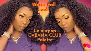 Warm Fall Looking Using Colourpop Cabana Club Palette