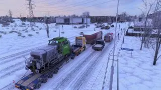 🚛❄️[유로트럭2,ETS2] (IR) 라트비아, SNOWYMOON V2, REALISTIC GRAPHIC MOD