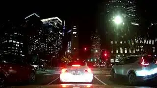 Nighttime Drive From The North End Of Boston, Massachusetts to North Providence, Rhode Island