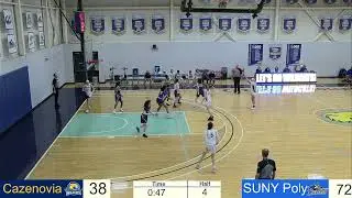 Cazenovia College Women's Basketball vs SUNY Poly