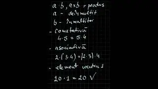&Icirc;nmulțirea numerelor, proprietăți #backtoschool #math #capacitate #profudemate #evaluarenationala