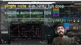 single note drop !! | volume automation and effects explained in Malayalam | Music production tips