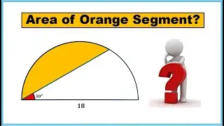 How to Calculate the Area of an Orange Segment in a Circle || Step-by-Step Guide!