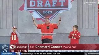 FB: Chamarri Conner NFL Draft selection by Kansas City Chiefs