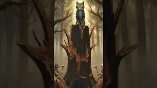 Epic Cat Rescue from the Tree 🌲 | Surreal Fantasy Short | Dogs in Awe 🐾✨ #Shorts #rescue #cat
