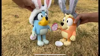 Bluey and Bingo Toy Easter Egg Hunt Fun in the Park🐣