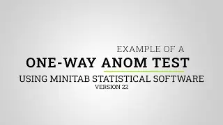 How to Perform Analysis of Means (ANOM) Using Minitab 22 | Lean Six Sigma Training Tutorial