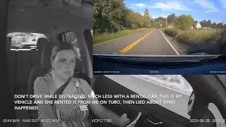 🇺🇸 Texting & Driving at 40 MPH &mdash; Caught on Dashcam in a Turo Rental Car