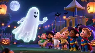 Halloween Night With Baby | Fun Halloween Song for Kids | Spooky Friendly Nursery Rhyme 🎃👻