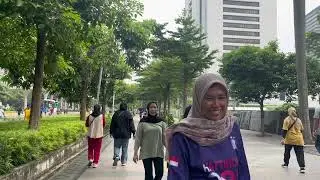 CFD bundaran HI naik jembatan Sudirman vibes nya bagus banget 😍