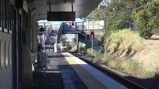 Queensland Rail&rsquo;s IMU170 and SMU 286 Ferny Grove Service arriving at Keperra Station
