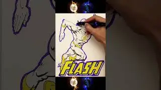 Coloring The Flash #flash #coloring #art