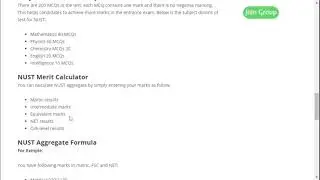How To Calculate NUST Merit Aggregate 2021 | NUST Merit Calculator Updated | NUST Merit Formula