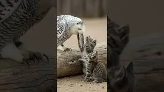 The Owl Brought a Gift&hellip; But the Kittens Want It More #cute #animals #pets
