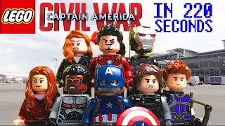 CAPTAIN AMERICA: CIVIL WAR in 220 seconds [Lego Stopmotion Animation]