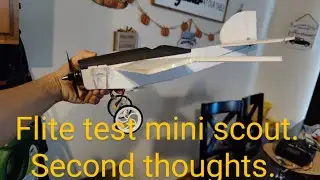 Second flight of the Flite test mini scout. #rcairplanes #flitetest