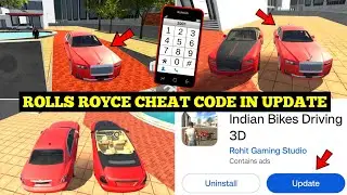 New Rolls Royce Ghost Cheat Code in Indian Bike Driving 3D 🤯🔥| New Update Features 😍| Harsh in Game