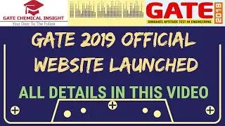 Gate 2019 Official Website Launched || What's New ?