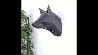 OTTOCKRAFT&trade; 3D Metal Arts FOX | 3D Metal Geometric Fox Head Wall Decor