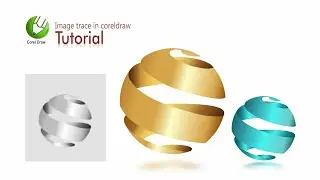 3D Logo Vector Art Image trace in Coreldraw