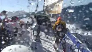 Bouwe Bekking and Telefonica Blue passing Malvinas