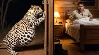 Pregnant Leopard Bangs on Cabin Door in the Middle of the Night Asking for Help 😱🐆&rdquo;