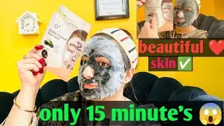Bicoco bubble charcoal-Black Mask Review- skin care-beautiful skin only 15 minutes❤️￼￼