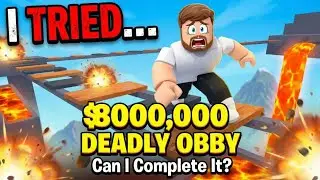 I tried to Complete Mr Beas't Deadly obby on roblox!