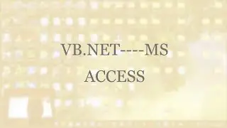 MS ACCESS DATABASE AND VISUAL STUDIO