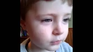 Samuel singing to the ketchup song