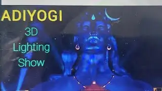 Full Adiyogi 3d lighting show ✨️ 👌 