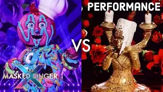 Donut & Candelabra sing &ldquo;Wanted&rdquo; by Hunter Hayes | THE MASKED SINGER | SEASON 10
