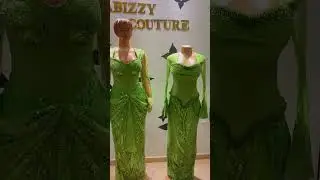 Elegant Emerald Green Corset Gown. #youtubeshorts #fashion #wedding