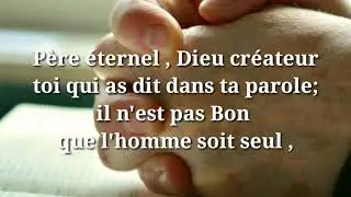 Pri&egrave;re pour avoir un bon Mari . ( Maestro D&eacute;sir Donald )