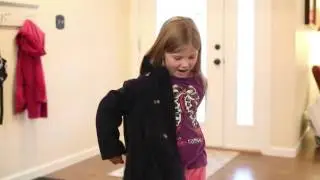 For Kids: How to put on a coat and button it up!