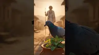 Bird watered the tulsi biij plant and saved it from drying up old baba 😭 #ai #tree #saved #watering