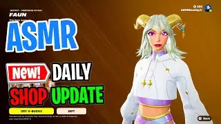 ASMR Fortnite Shop NEW Faun Skin! Daily Update Today 🎮🎧 Relaxing Whispering 😴💤