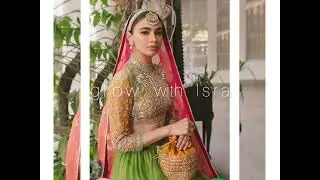 Beautiful mehndi dress for bride and sisters |Both heavy and decnet |glow with Isra !!