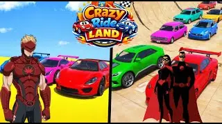 Superhero Cars vs Monster Trucks 😱 | Mega Ramp Racing Challenge 🚗💥