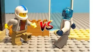 A Robot Vs. A Football Player | LEGO-Stop Motion
