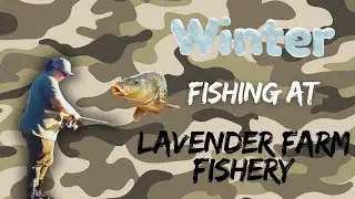 Girl Winter fishing at Lavender Farm with Dad
