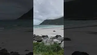 Skangsanden Beach widok#lofoten