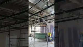 Unistrut lighting by grid install by Film Speed💡🔧  #grip #griprigging #installations #rigginglife