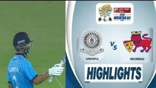 SMAT 2024 HIGHLIGHTS | Andhra Pradesh Vs Mumbai Syed Mushtaq Ali Trophy 2024 - 2025