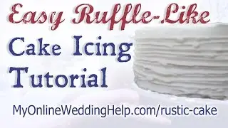 Easy Ruffle-Like Wedding Cake Icing Tutorial