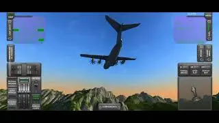 Jogando um simulador de avi&atilde;o realista